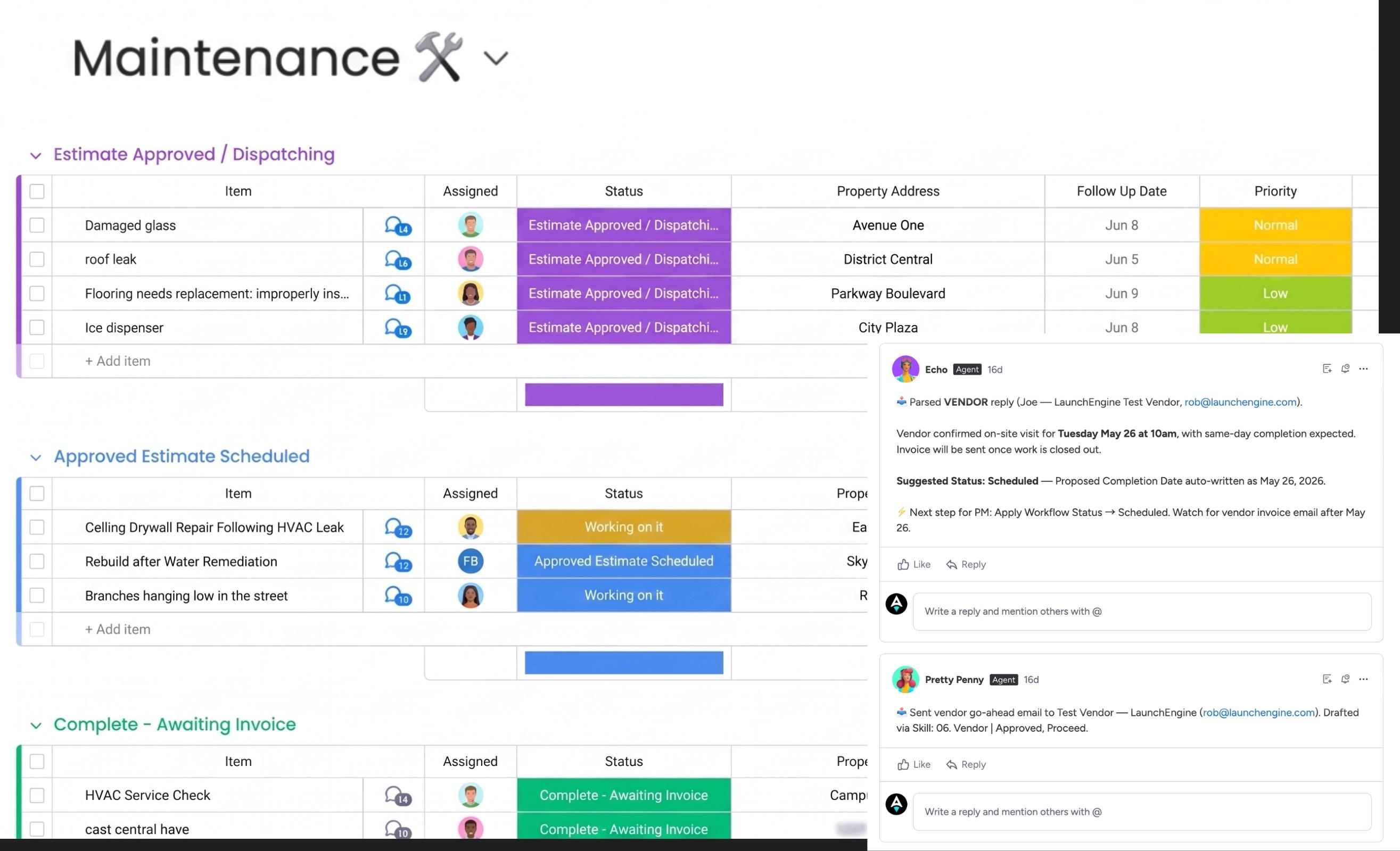 PM Operating System workspace, built by LaunchEngine