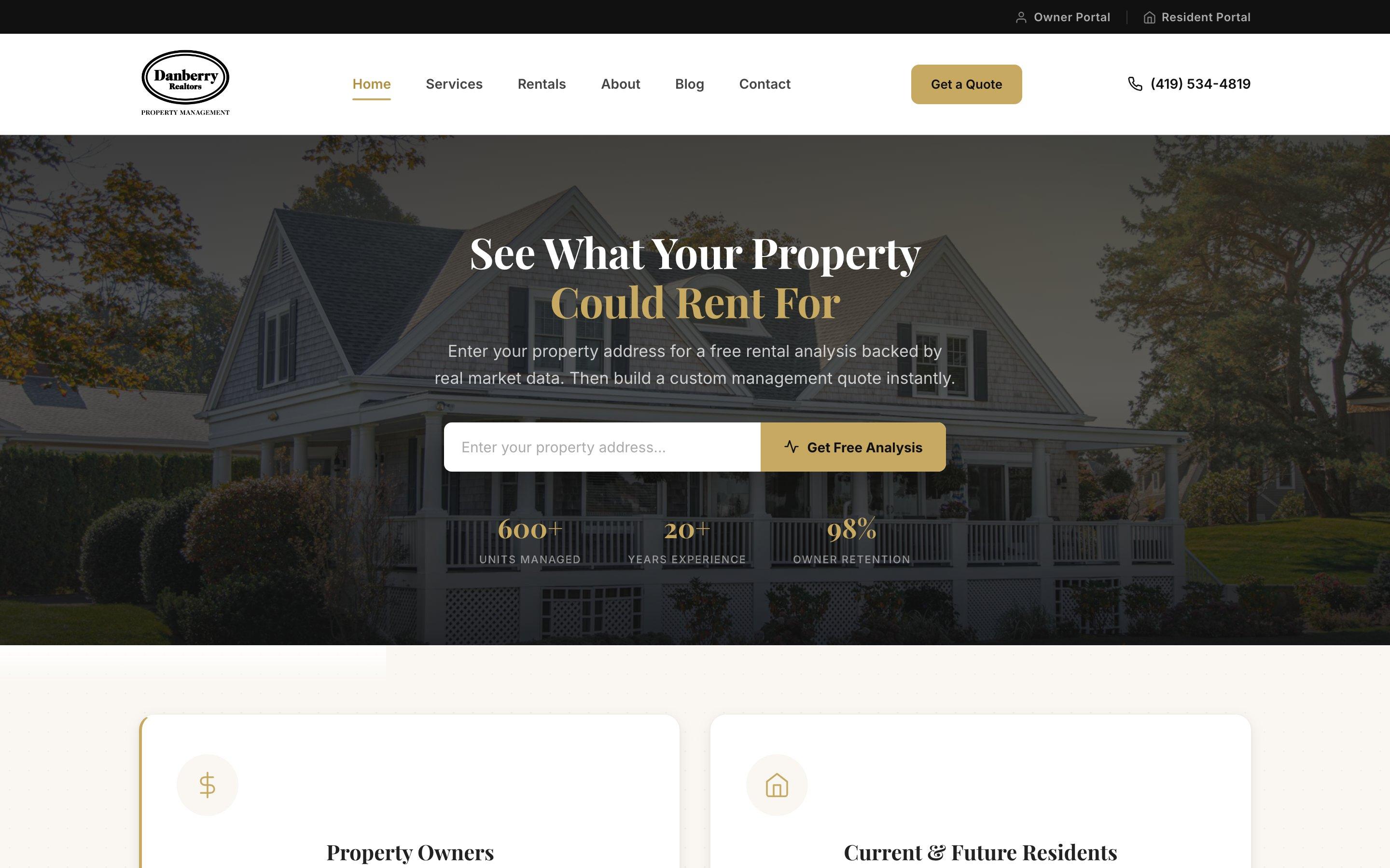 Example PM company website
